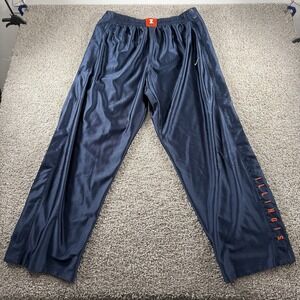 Vintage Fighting‎ Illini Nike Sweatpants Mens Large Breakaway Snap Buttons NCAA
